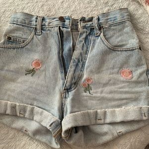 Vintage Flower Mom Shorts